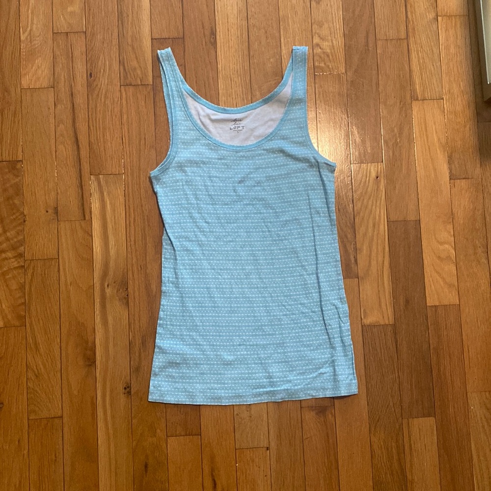 LOFT Scoop neck cotton tank top